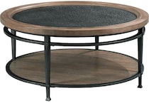hallowell brown black cocktail table   