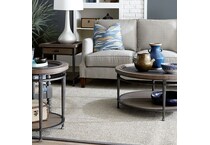 hallowell brown black cocktail table   