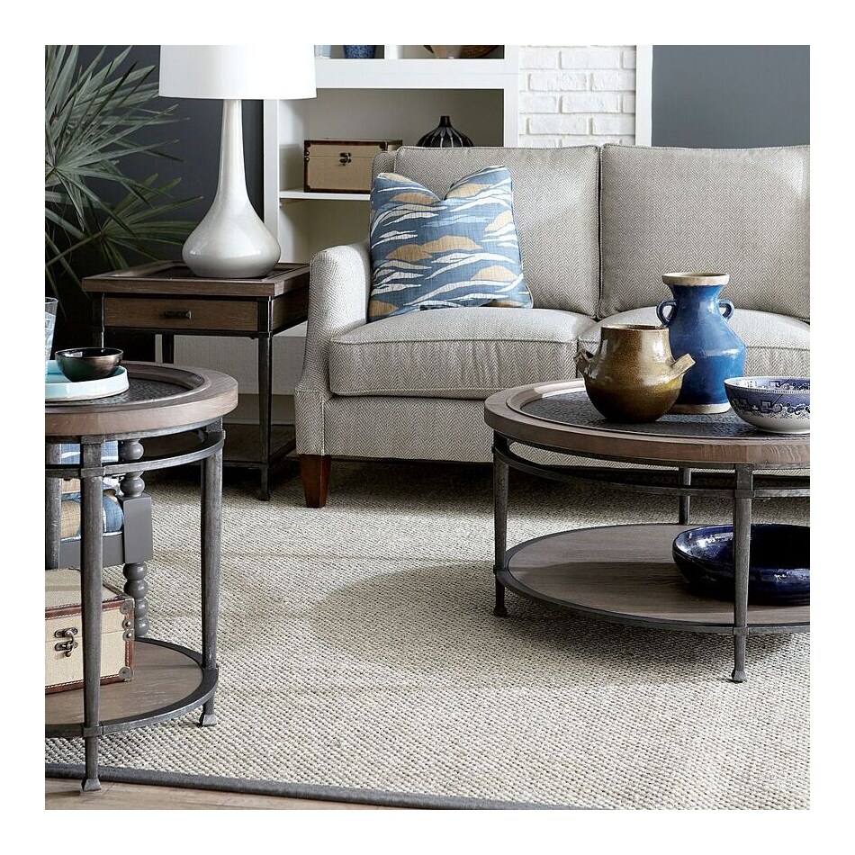 hallowell brown black cocktail table   