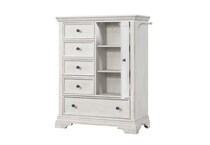 halston brushed white chest   