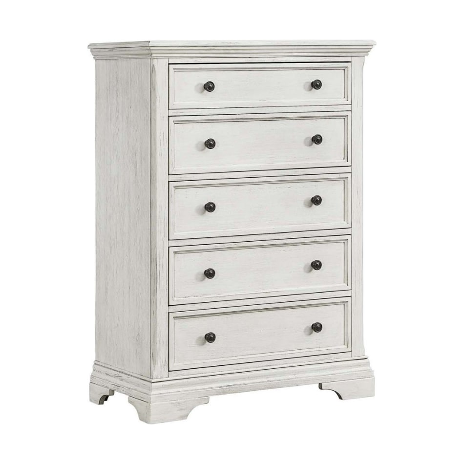 halston brushed white chest   