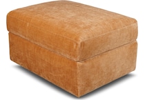 hametown andrew cognac ottoman   