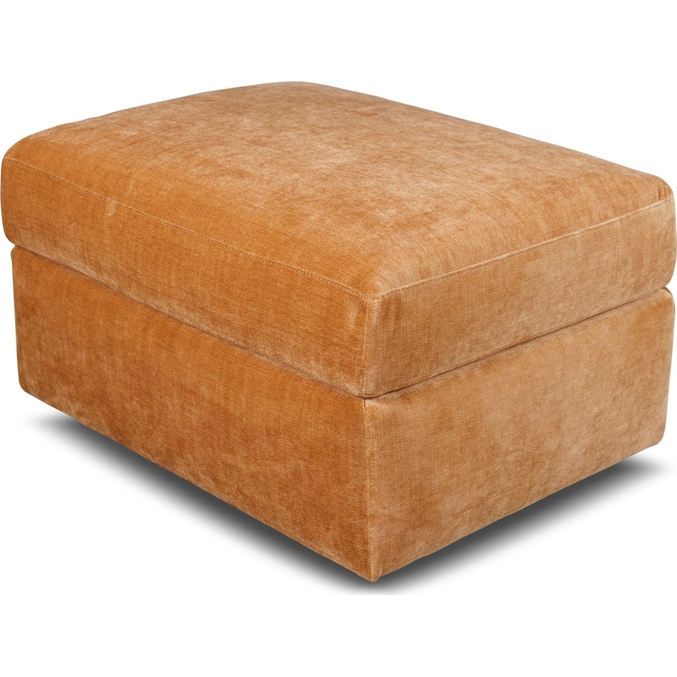 hametown andrew cognac ottoman   