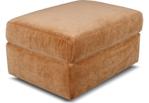 hametown andrew cognac ottoman   