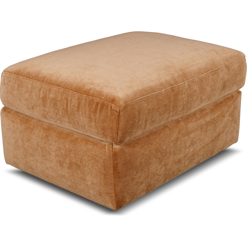 hametown andrew cognac ottoman   
