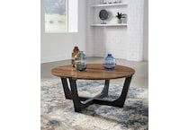 hanneforth brown cocktail table   
