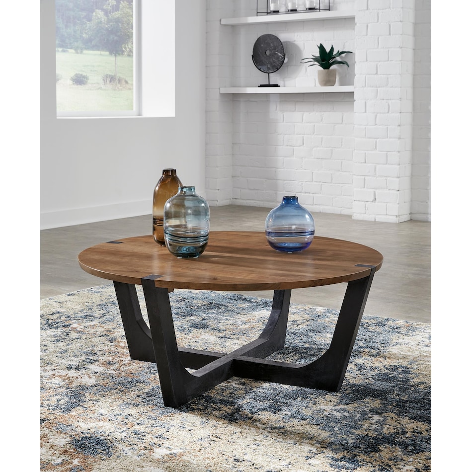 hanneforth brown cocktail table   