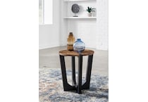 hanneforth brown end table   