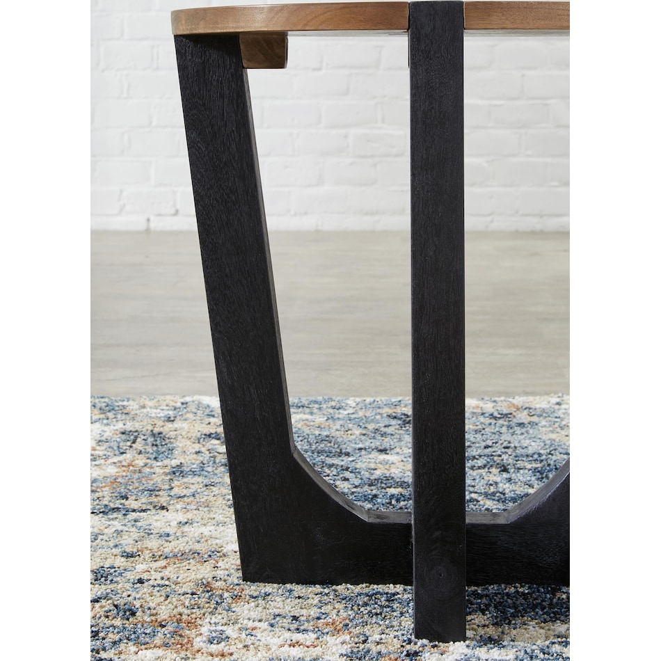 hanneforth brown end table   