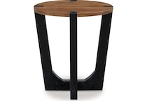 hanneforth brown end table   