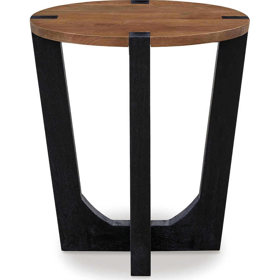 hanneforth brown end table   