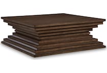 hannodream warm brown cocktail table   