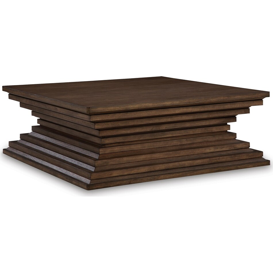 hannodream warm brown cocktail table   