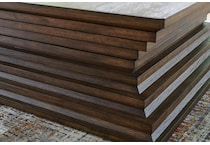 hannodream warm brown cocktail table   