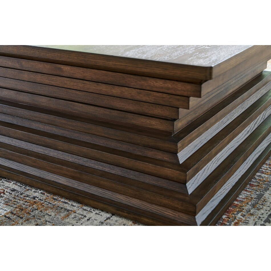 hannodream warm brown cocktail table   
