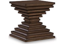 hannodream warm brown end table   