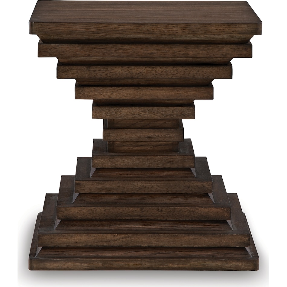hannodream warm brown end table   