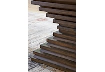 hannodream warm brown end table   