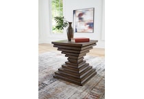hannodream warm brown end table   