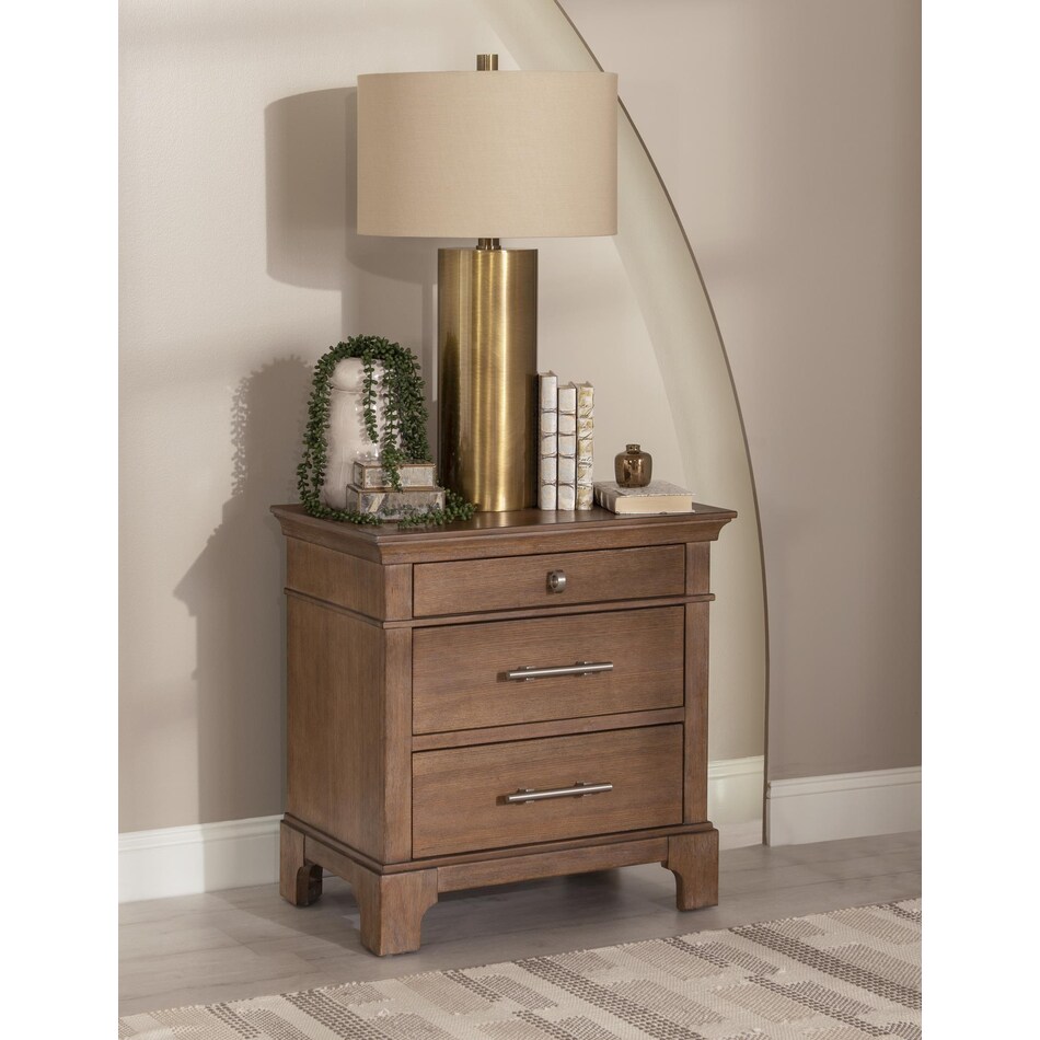 harmony brown nightstand   