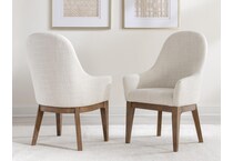 harmony ovation tweed finish dorel asbury oyster arm chair   