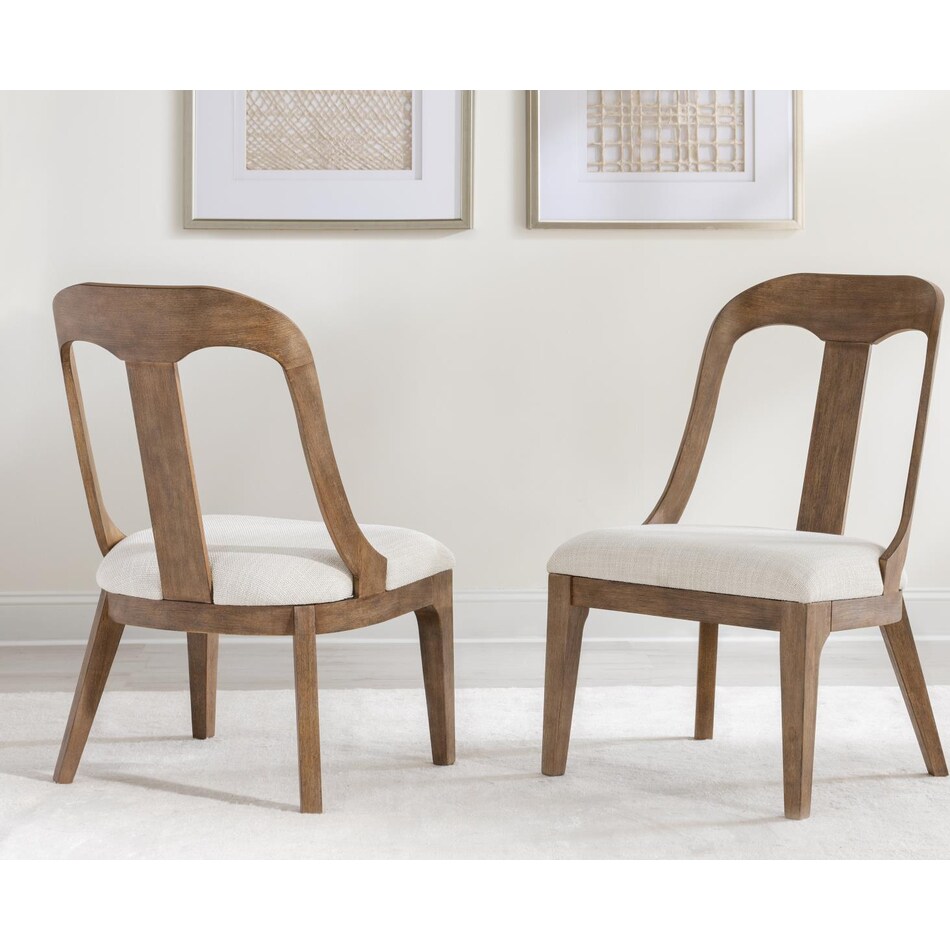 harmony ovation tweed finish dorel asbury oyster side chair   