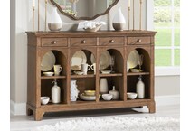 harmony ovation tweed finish sideboard server   