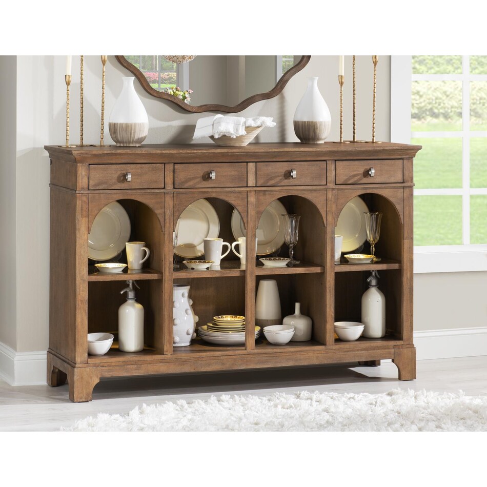 harmony ovation tweed finish sideboard server   