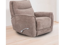 harper grey swivel glider recliner   