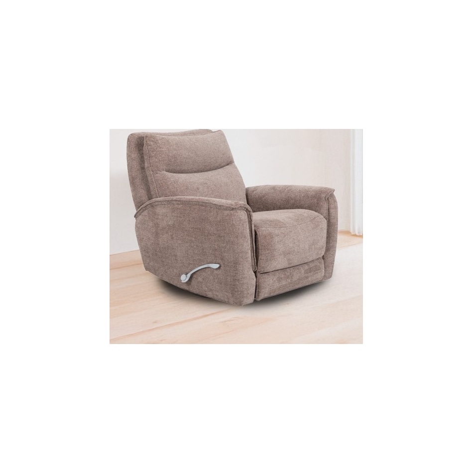 harper grey swivel glider recliner   