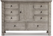 harrastone gray dresser   