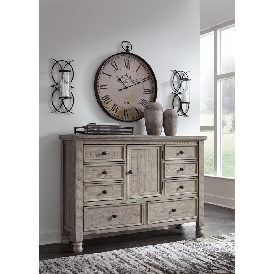 harrastone gray dresser   