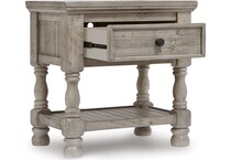 harrastone gray nightstand   