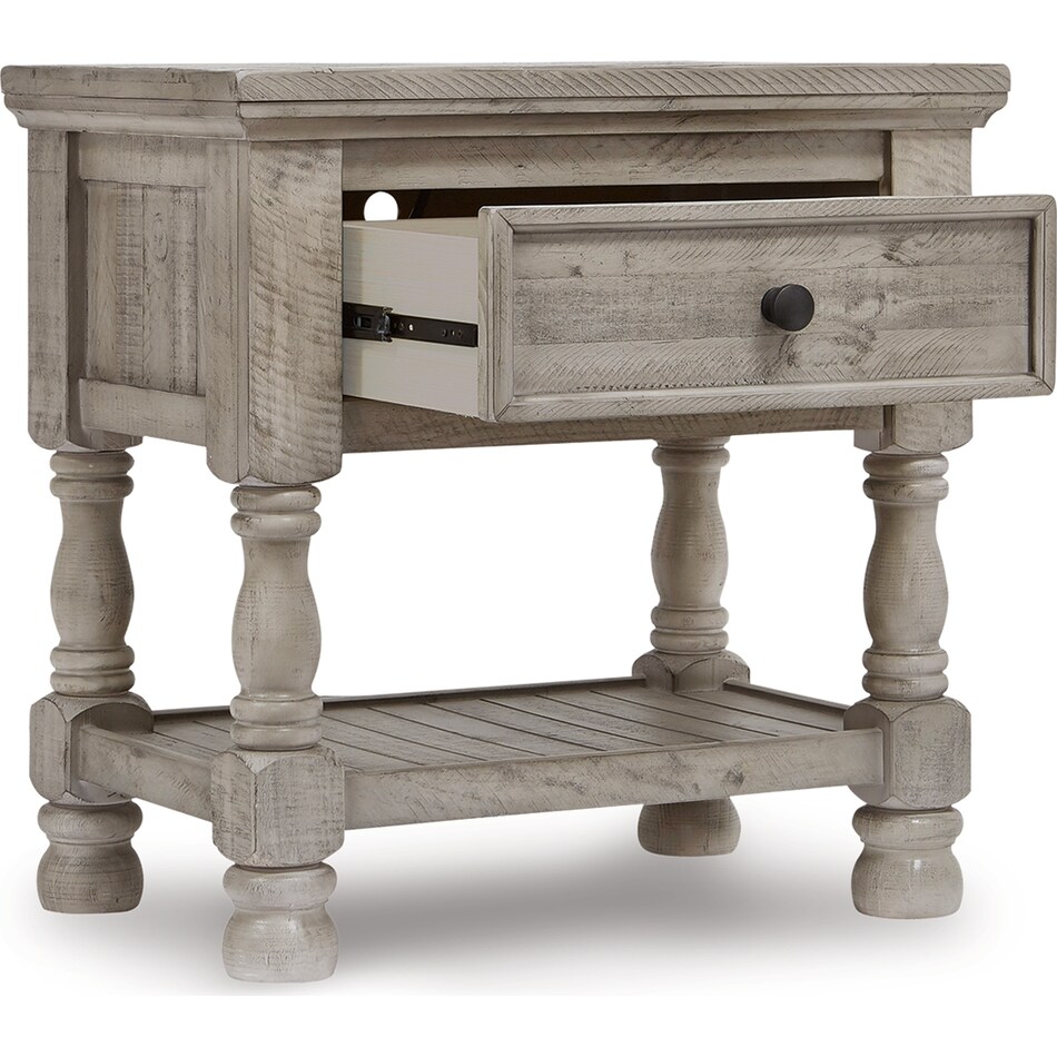 harrastone gray nightstand   
