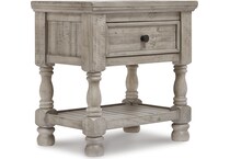 harrastone gray nightstand   