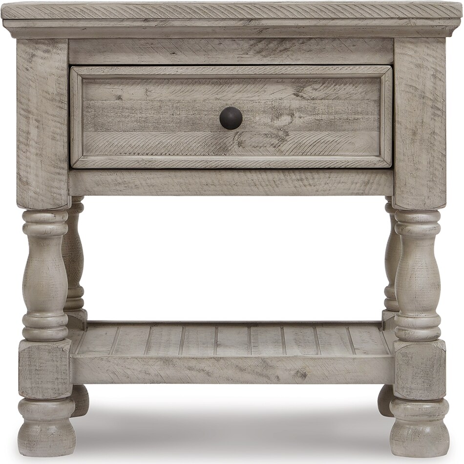 harrastone gray nightstand   