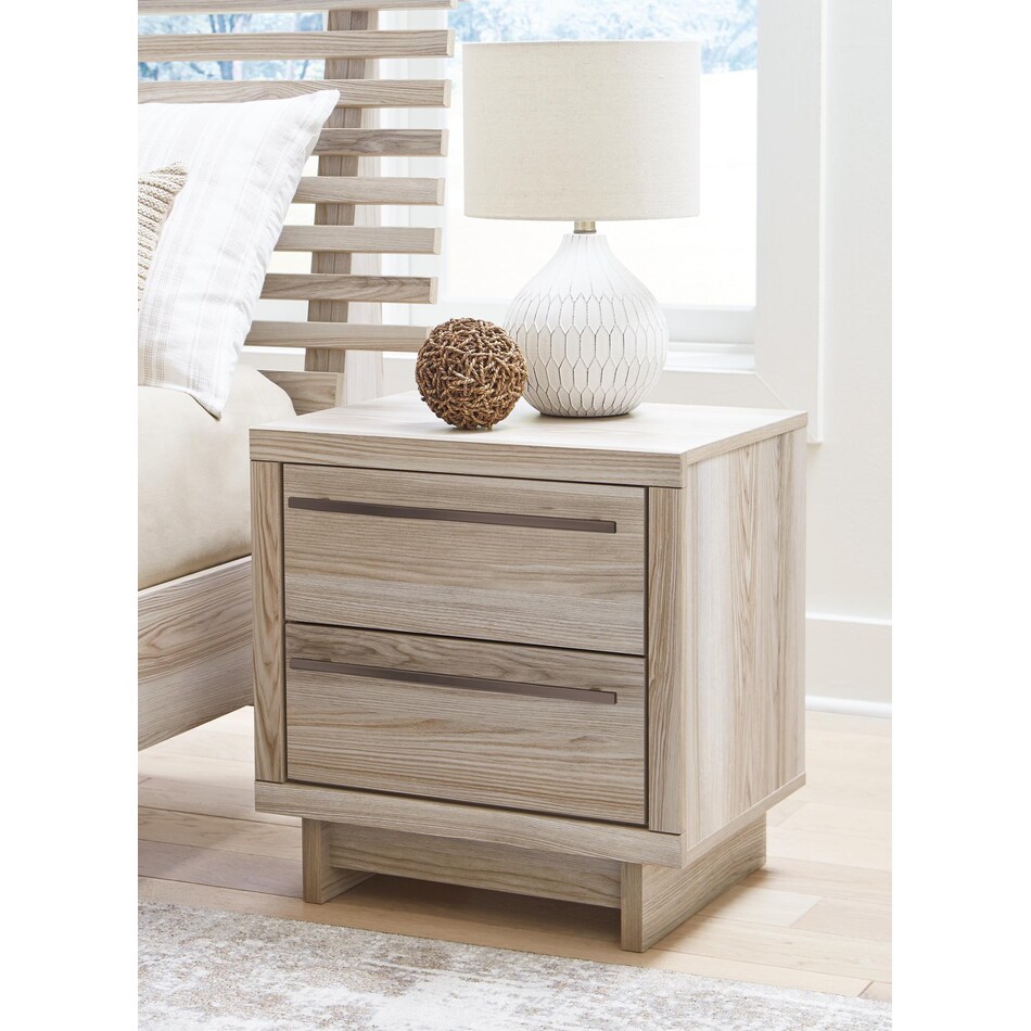 hasbrick tan nightstand   