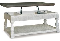 havalance white gray cocktail table   