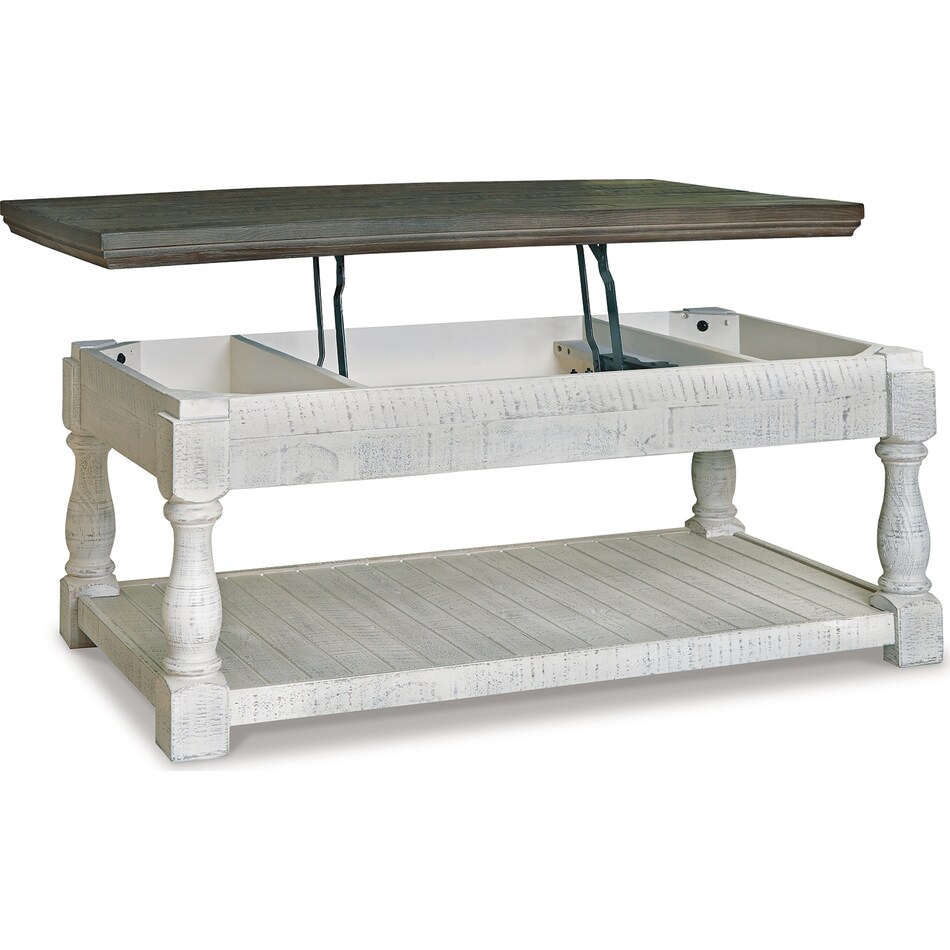 havalance white gray cocktail table   