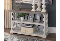 havalance white sofa table   