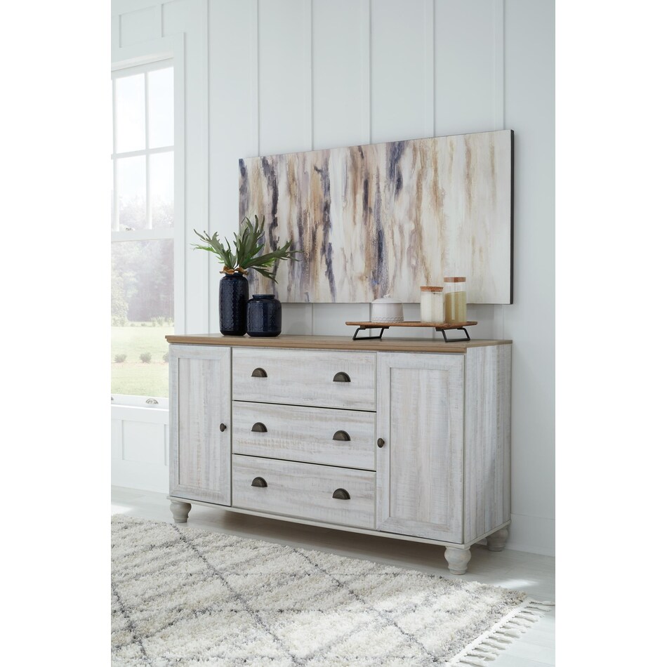 haven bay two tone dresser   