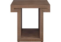 haze brown end table   