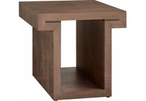 haze brown end table   