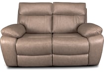 hazelnut stokes toffee reclining loveseat   