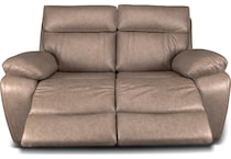 hazelnut stokes toffee reclining loveseat   