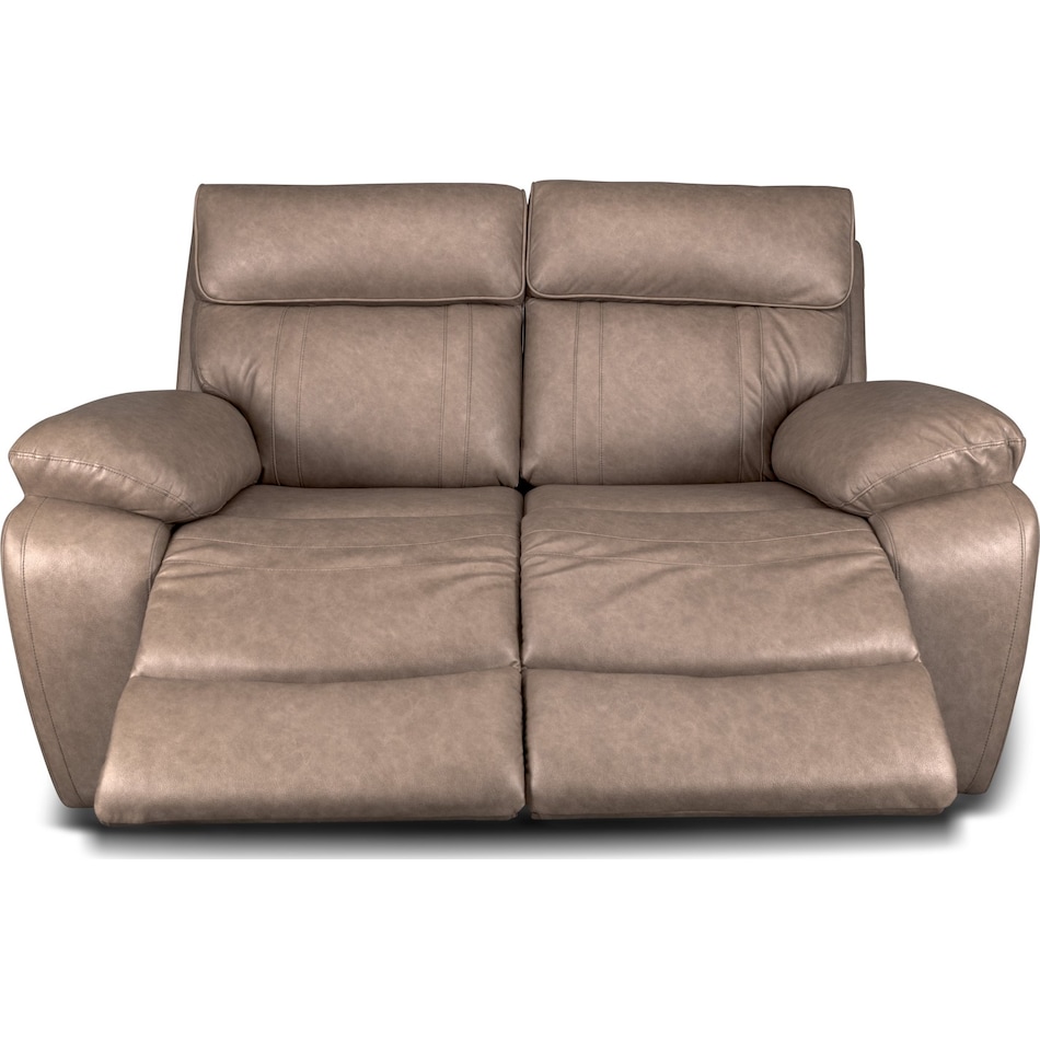 hazelnut stokes toffee reclining loveseat   