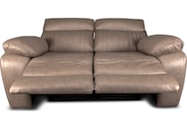 hazelnut stokes toffee reclining loveseat   