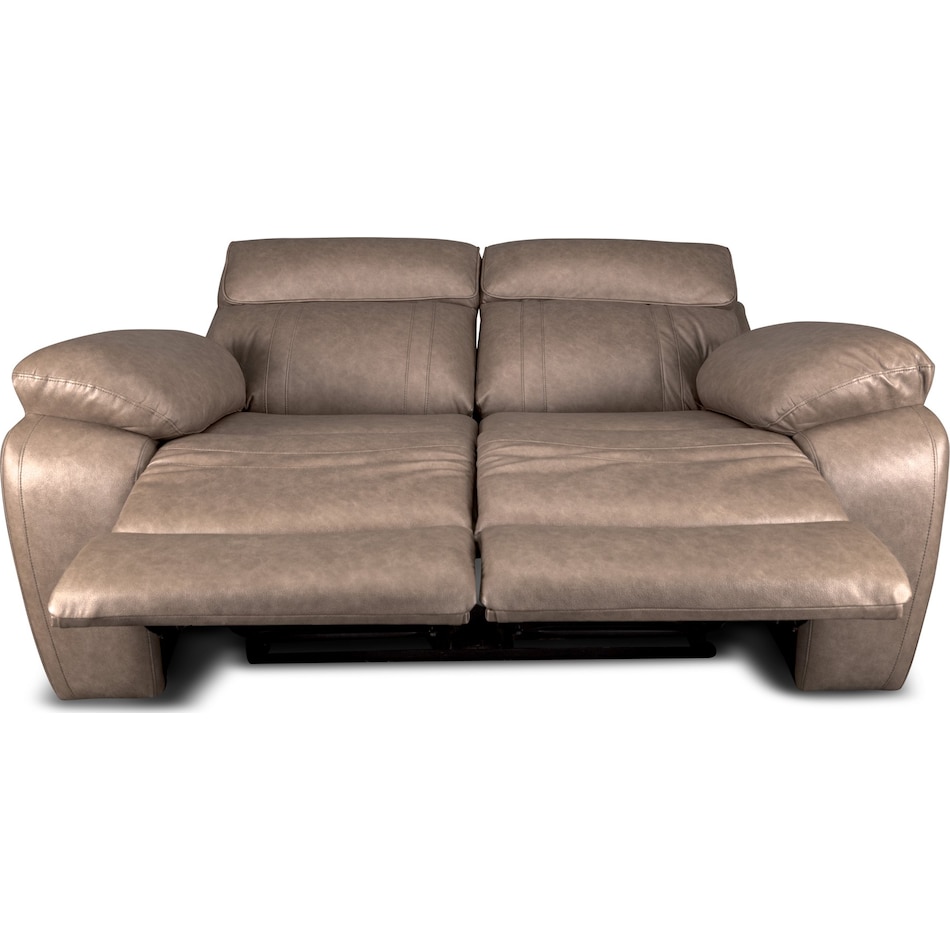 hazelnut stokes toffee reclining loveseat   