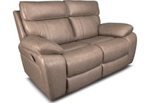 hazelnut stokes toffee reclining loveseat   