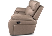 hazelnut stokes toffee reclining loveseat   